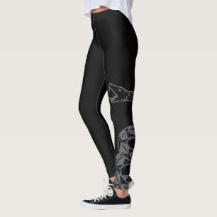 Gadsden-Flagge Don't Tread on Me Grau Leggings