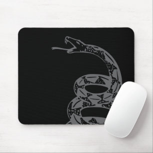 Gadsden-Flagge Don't Tread on Me Grau Mousepad