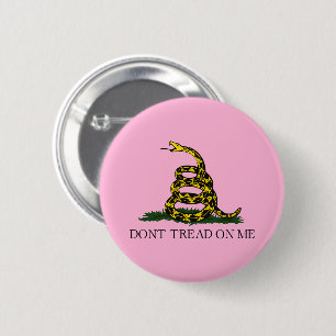Gadsden-Flagge Don't Tread on Me Libertäre Gelb Button
