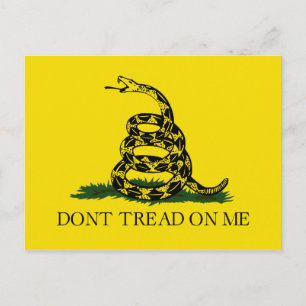 Gadsden-Flagge Don't Tread on Me Postkarte