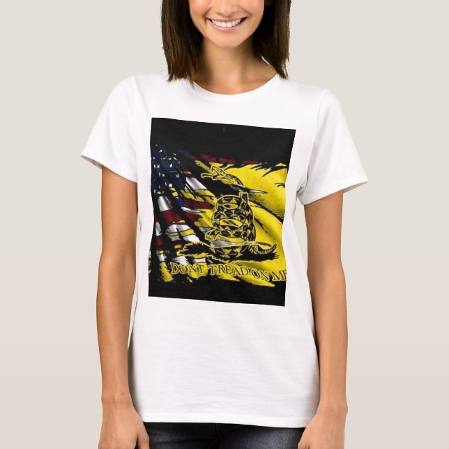 Gadsden-Flagge - Freiheit oder Tod T-Shirt (Vorderseite)