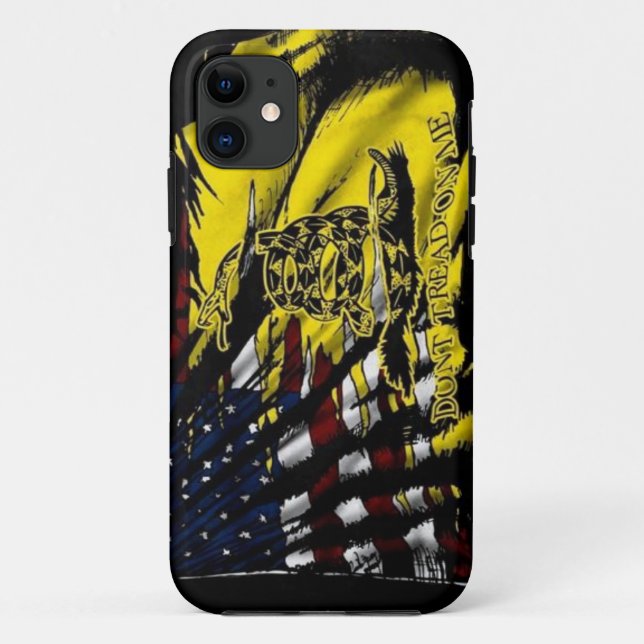 Gadsden-Flagge iPhone Fall Case-Mate iPhone Hülle (Rückseite)