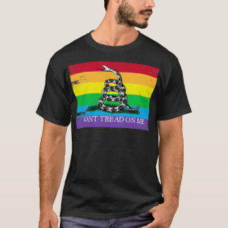 Gadsden Flagge LGBT Donamp39t Tread auf mir Libert T-Shirt