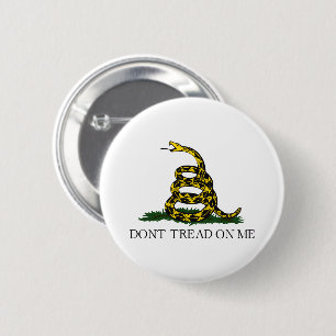 Gadsden-Flagge Libertäre Schlange Tritt mir nicht Button