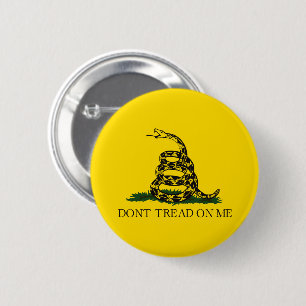 Gadsden-Flagge Libertäre Schlange Tritt mir nicht Button
