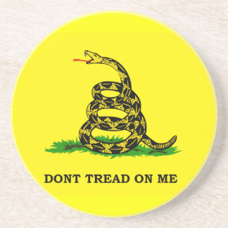 Gadsden-Flagge treten nicht auf mir Sandstein Untersetzer