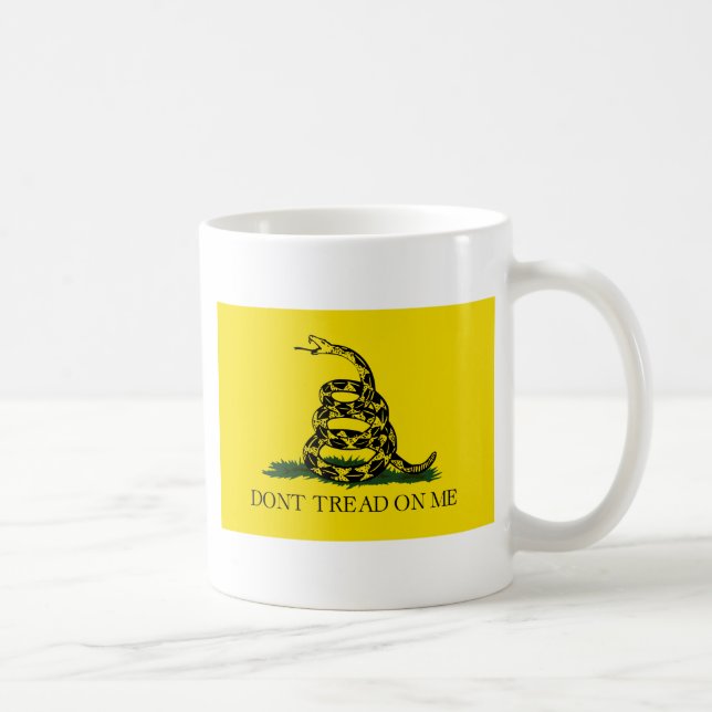 Gadsden-Flagge - treten Sie nicht auf mir - Kaffeetasse (Rechts)