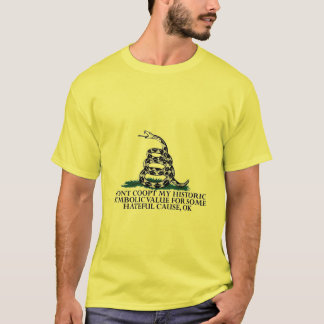 Gadsden-Flaggen-Bedeutung verteidigt T-Shirt