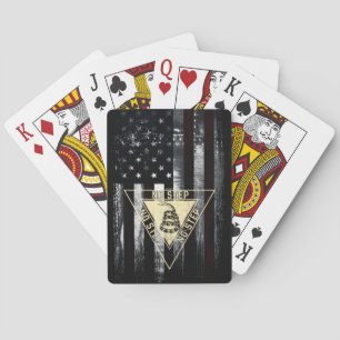 Gadsden-Schlange Militär-Luftfahrt Amerikanische F Spielkarten