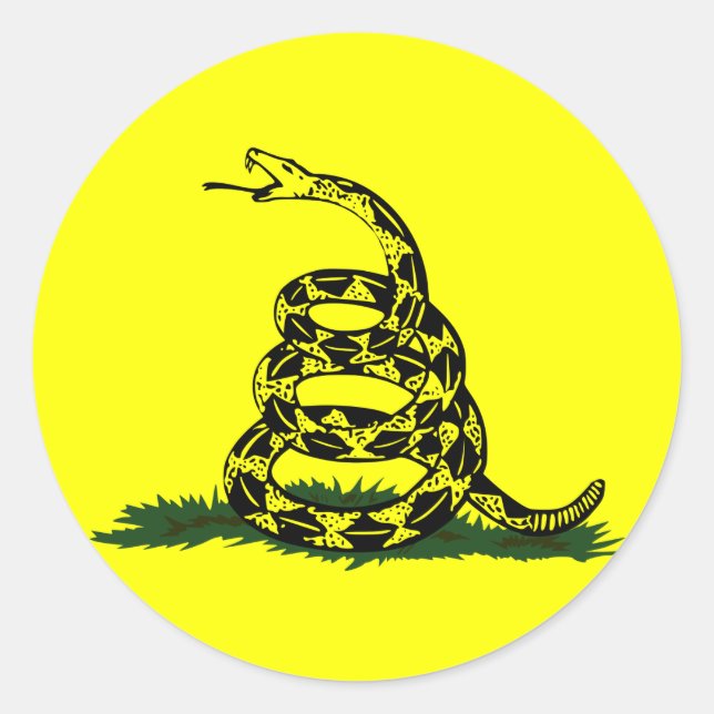 Gadsden Snake Sticker (Vorderseite)