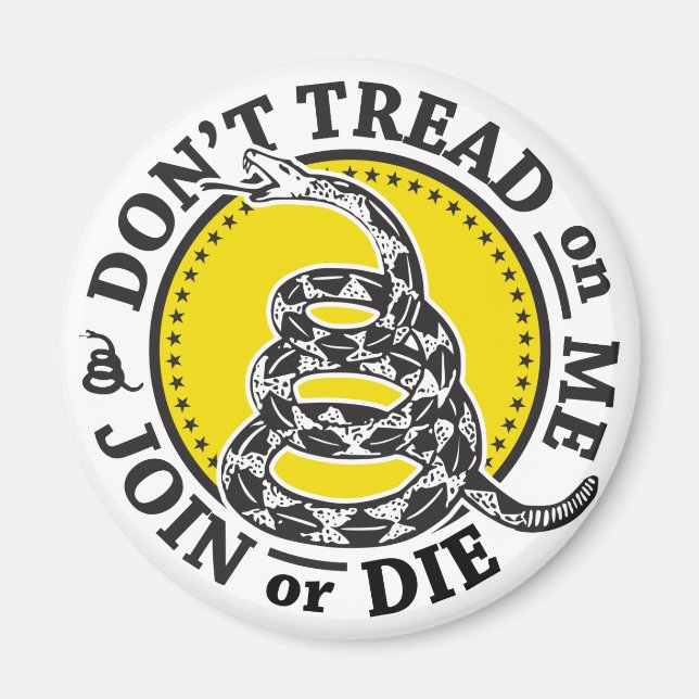 Gadsden Snake Wappen Magnet (Vorne)