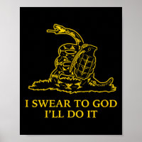 Gadsden Snek-Schlangenflagge Don't Tread Parodie G