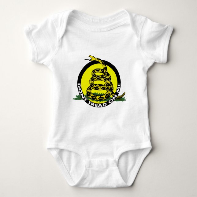 Gadsden-Symbol - treten Sie nicht auf mir Baby Strampler (Vorderseite)