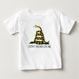 Gadsdenflagge, gelber Hintergrund Baby T-shirt