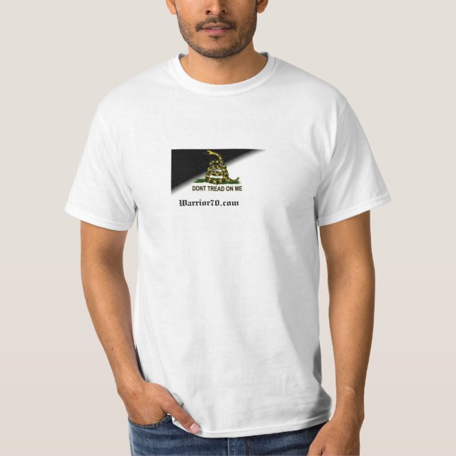 Gadsdenschwarzweiss-Wert t T-Shirt (Vorderseite)