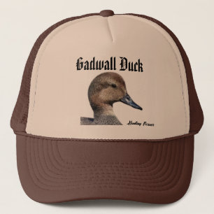 Gadwall Duck hat Truckerkappe