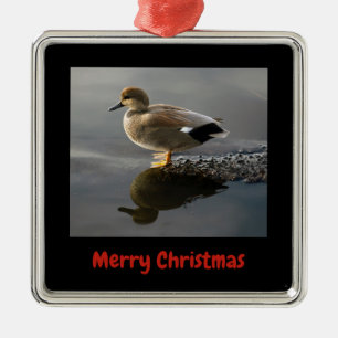 Gadwell Duck Frohe Weihnachten Gerahmte Metallverz Ornament Aus Metall