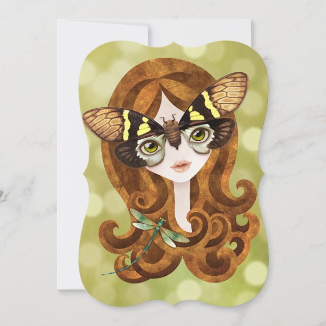 Gaeana Zikaden-feenhafte Prinzessin Invitation Einladung (Vorderseite)