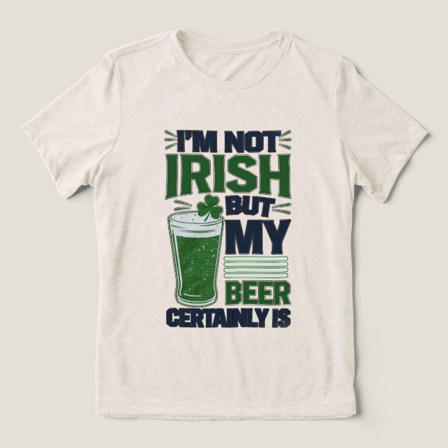 Gaelic Beer Tri-Blend Shirt (Design Vorderseite)