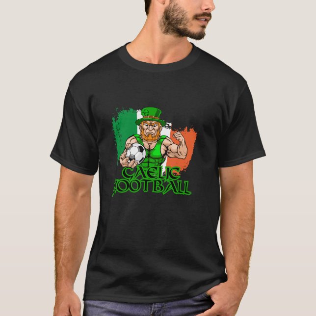 Gaelic Football Heart Celtic Irish Soccer Rugby Ba T-Shirt (Vorderseite)