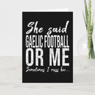 Gaelic Football lustige Geschenkidee Karte