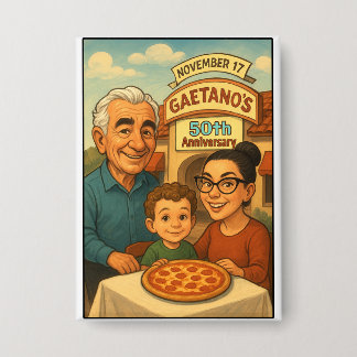 Gaetanos 50-jähriges Jubiläum von Tierrasanta Button