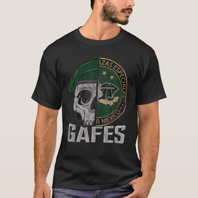 Gafes Mexican Special Force Fuerzas Especiales Pat T-Shirt (Vorderseite)
