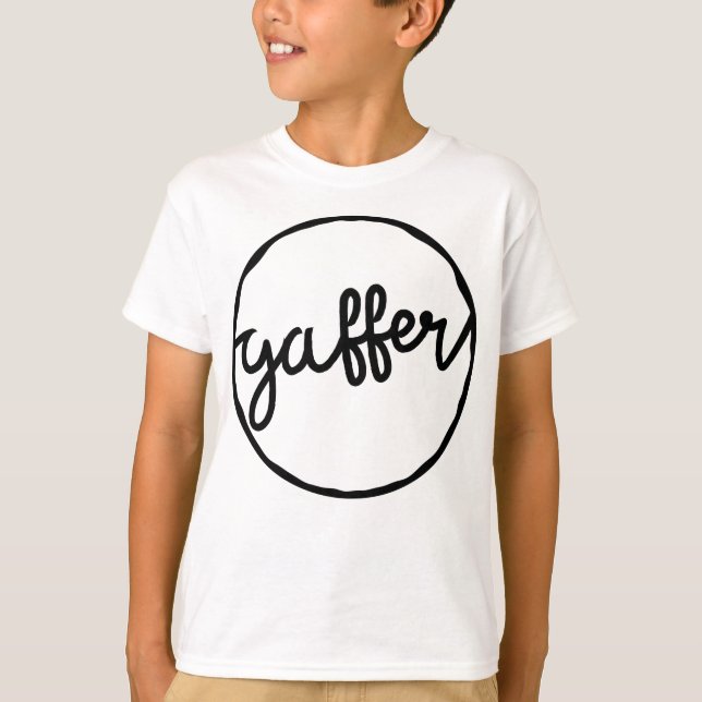 Gaffer British Soccer Slang Dialect T-Shirt (Vorderseite)