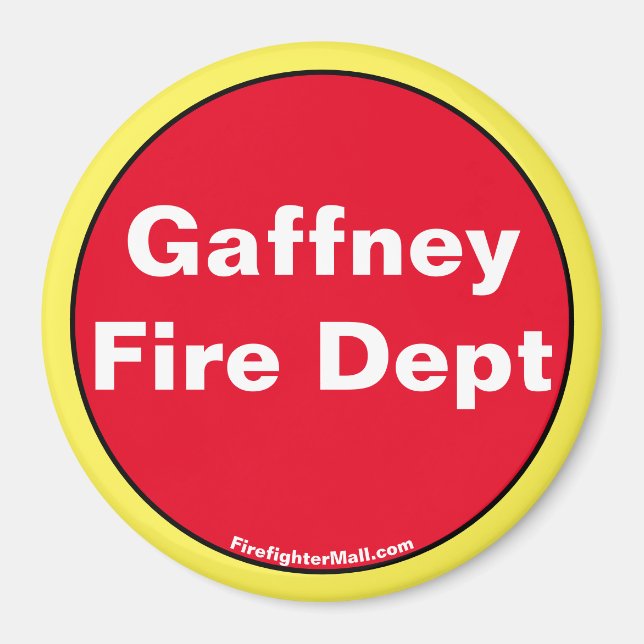 Gaffney Fire Dept Magnet (Vorne)