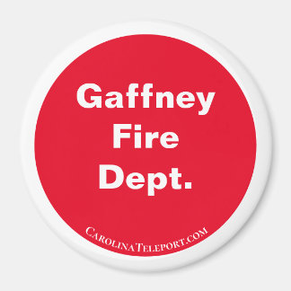 Gaffney Fire Dept. rot/weiß Magnet