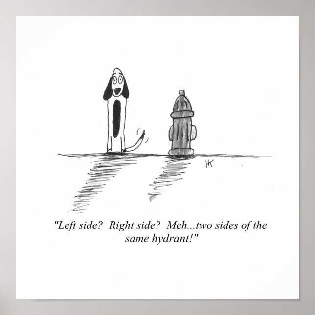 Gag Cartoon Print Poster (Vorne)