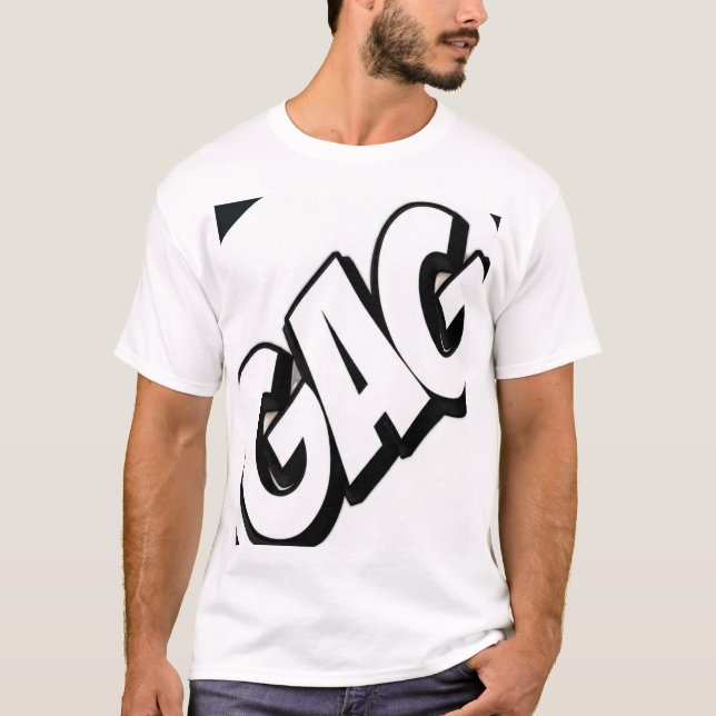 GAG Graffiti-Typografie  T-Shirt (Vorderseite)
