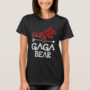Gaga Bär Rot kariert Gaga Bär Schlafanzug T-Shirt