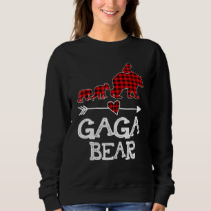 Gaga Bär Roter Buffalo Karo Gaga Bär Pyjama Sweatshirt