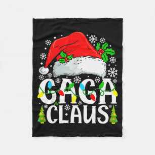 Gaga Claus Lustige Weihnachten Familie Passend Fleecedecke