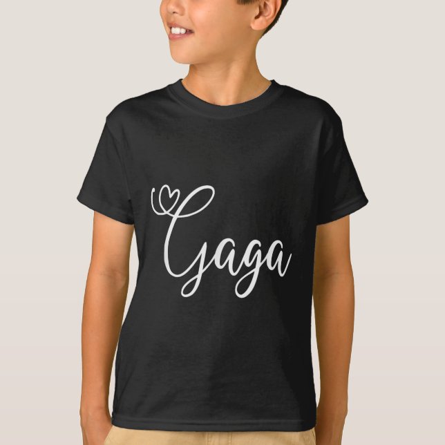 Gaga Cute Heart Grandma  T-Shirt (Vorderseite)