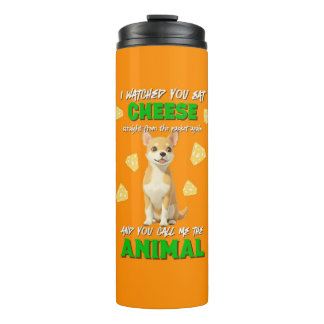 Gaga & Grumps Cheese Animal Funny Orange Chihuahua Thermosbecher