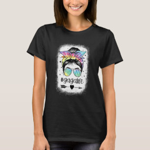 Gaga Life Gefärbte Krawatte Messy Bun Frauen gebla T-Shirt