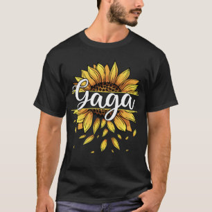 Gaga mit gelben blühenden blühenden Müttern T-Shirt
