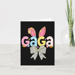 Gaga Oster Bunny Coquette Bow Women Girls Happy E Karte