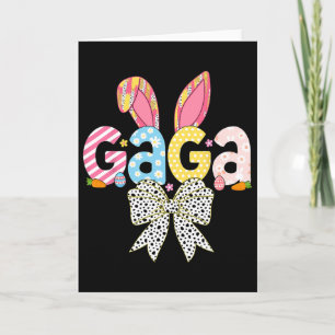 Gaga Osterhase Kokette Schleife Frauen Mädchen Fro Karte