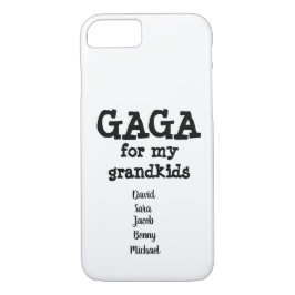 Gaga Phone Case Geschenk Großmutter-Kindernamen