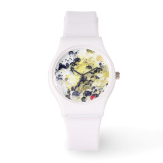 GaGa White Splashed Wristwatch Armbanduhr