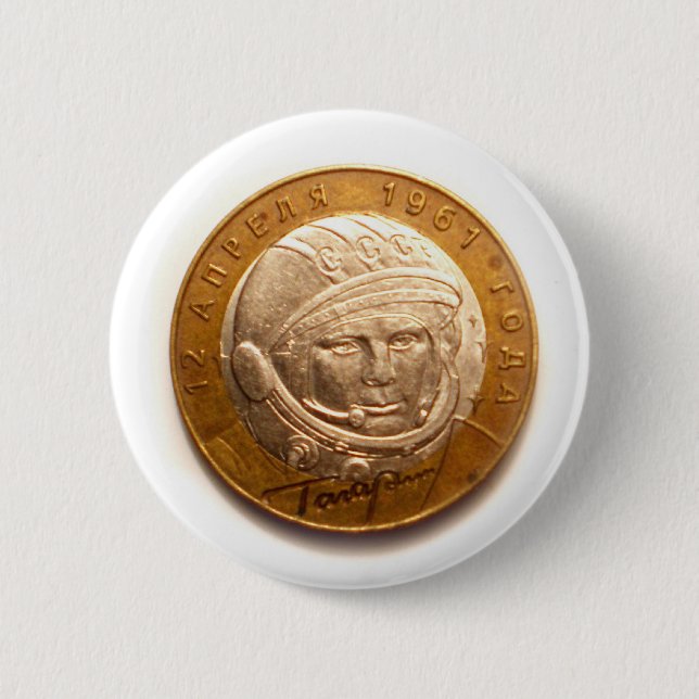 Gagarin Button (Vorderseite)