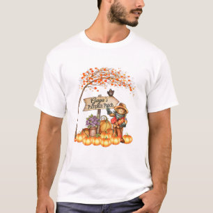 Gagas Pumpkin-Patch Fall Halloween-Oma-Familie T-Shirt