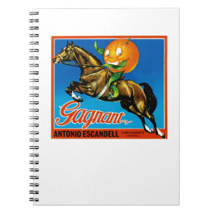 Gagnant Orange Label Notizblock