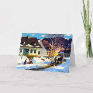 Gagnon - A Quebec Village Street,  Karte