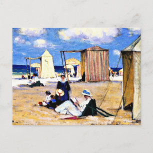 Gagnon - Der Strand von Dinard, schöne Kunst Postkarte