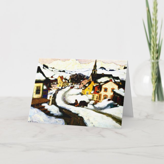 Gagnon - Dorf im Laurentianischen Gebirge Karte (Vorderseite)