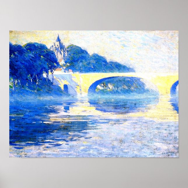 Gagnon - Early Morning Mist, Pont de l'Arche Poster (Vorne)